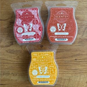 Scentsy Wax Bars Trio - Red, Orange, Yellow